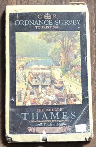 The Middle Thames. Ordnance Survey of England Tourist Map, One inch to one mile (1:63360)