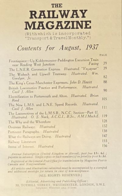 The Railway Magazine No.482, August 1937