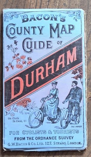 Bacon's County Map and Guide of Durham, for cyclists and tourists