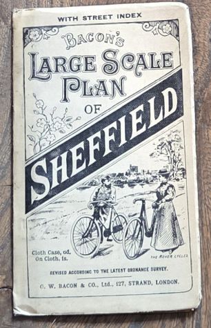 Bacon's County Map and Guide of Sussex with parts of adjoining counties, for cyclists and tourists, showing Danger Hills
