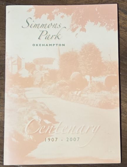 Simmons Park, Okehampton, Centenary 1907 - 2007