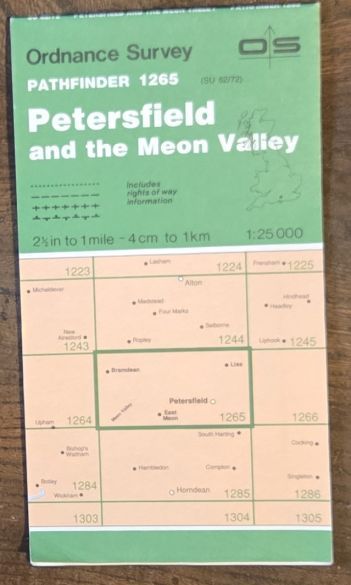 Petersfield and the Meon Valley. 1:25000 Map, Pathfinder 1265 (SU 62/72)