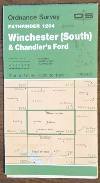 Winchester (South). 1:25000 Pathfinder Map 1264 (SU 42/52)