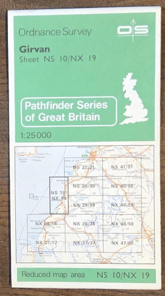 Girvan. 1:25000 Pathfinder Map Sheet NS 10/NX 19 [490]