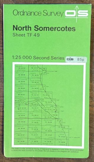 North Somercotes. 1:25000 Second Series Map Sheet TF 49 [Pathfinder 732]