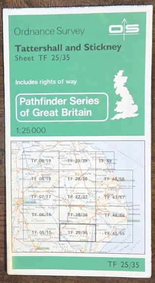 Tattershall and Stickney 1:25000 Map, Pathfinder Sheet TF 25/35 [799]