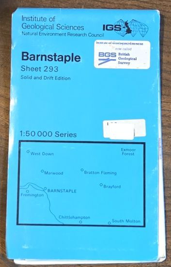 Barnstaple. Sheet 293, Solid & Drift Edition, Geological Map 1:50000 Series