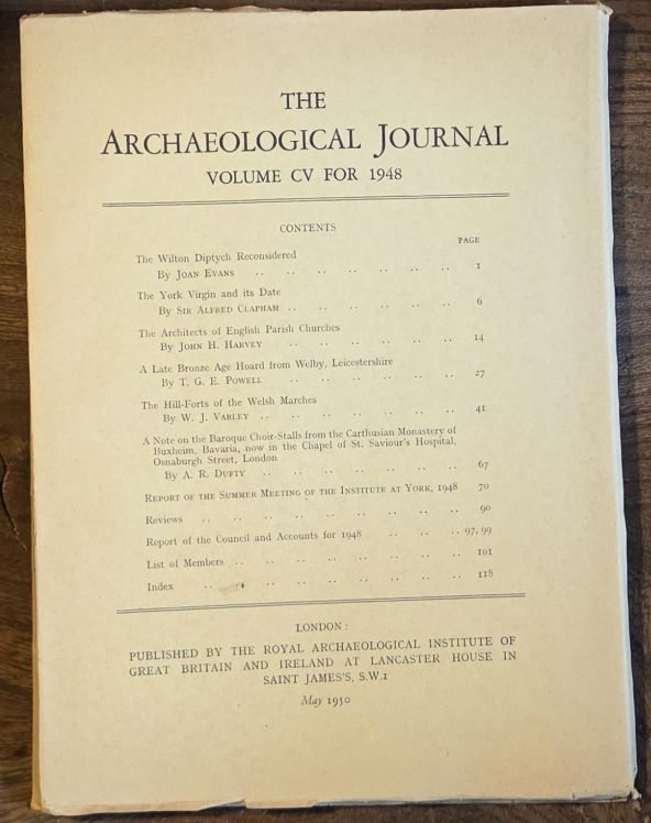 The Archaeological Journal Volume CV [105] for 1948