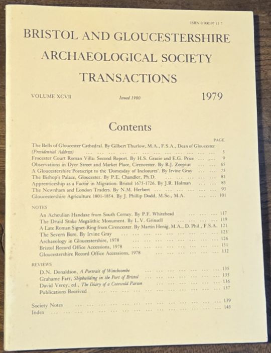 Transactions of the Bristol and Gloucestershire Archaeological Society for 1984, Volume 102