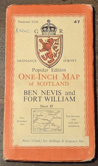 Ben Nevis and Fort William. Sheet 47. One-Inch Map of Scotland, Popular Edition (l:63360)