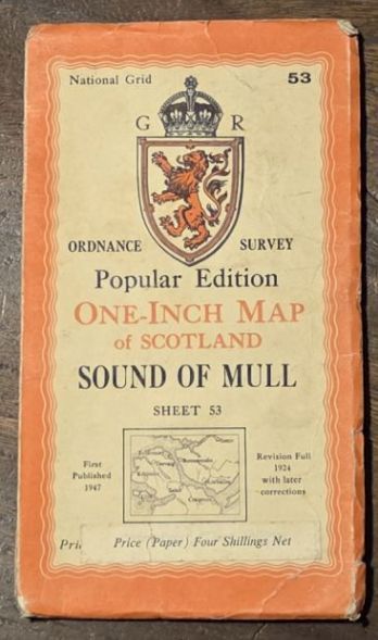Sound of Mull. Sheet 53. One-Inch Map of Scotland, Popular Edition (l:63360)