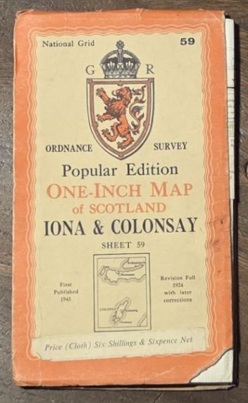 Iona & Colonsay. Sheet 59. One-Inch Map of Scotland, Popular Edition (l:63360)